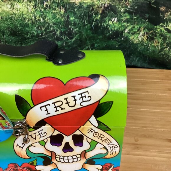 Ed Hardy x Lisa Frank Storage Chest Cardboard "lunchbox" NEW - Picture 2 of 16